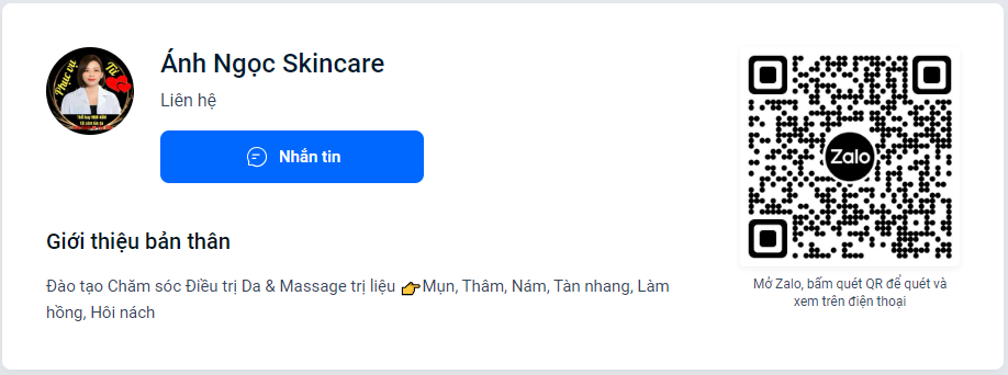 QR zalo ngọc tâm spa Cosmetics